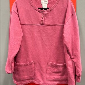 Anthony Richards Pink Relaxed Fit Hoodie